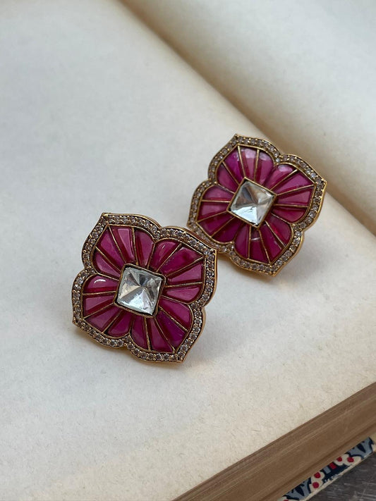 Geeta Stone Polki Earrings