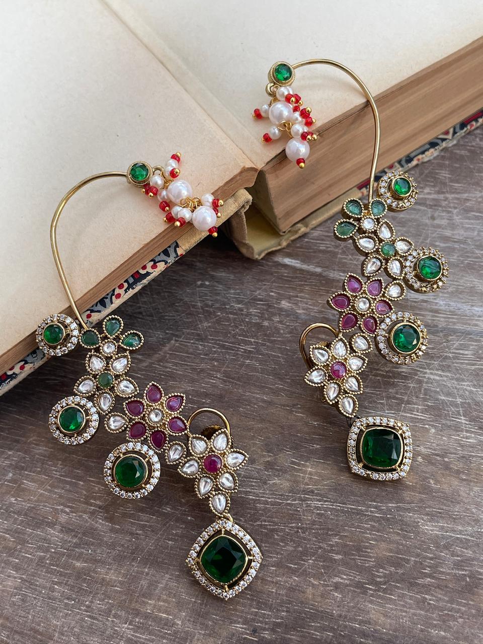 Rama Polki Ear Cuffs