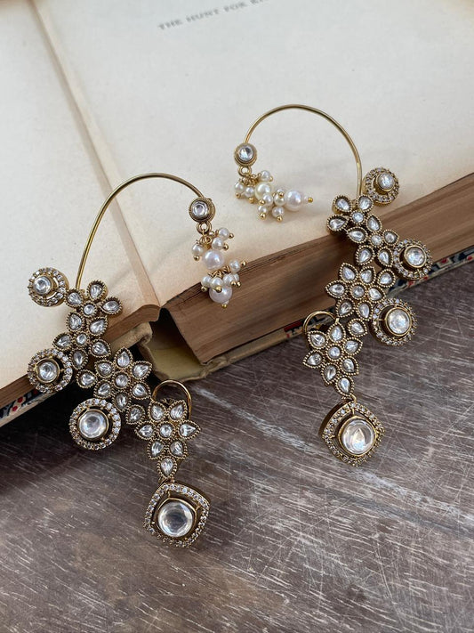 Shanta Polki Ear Cuffs