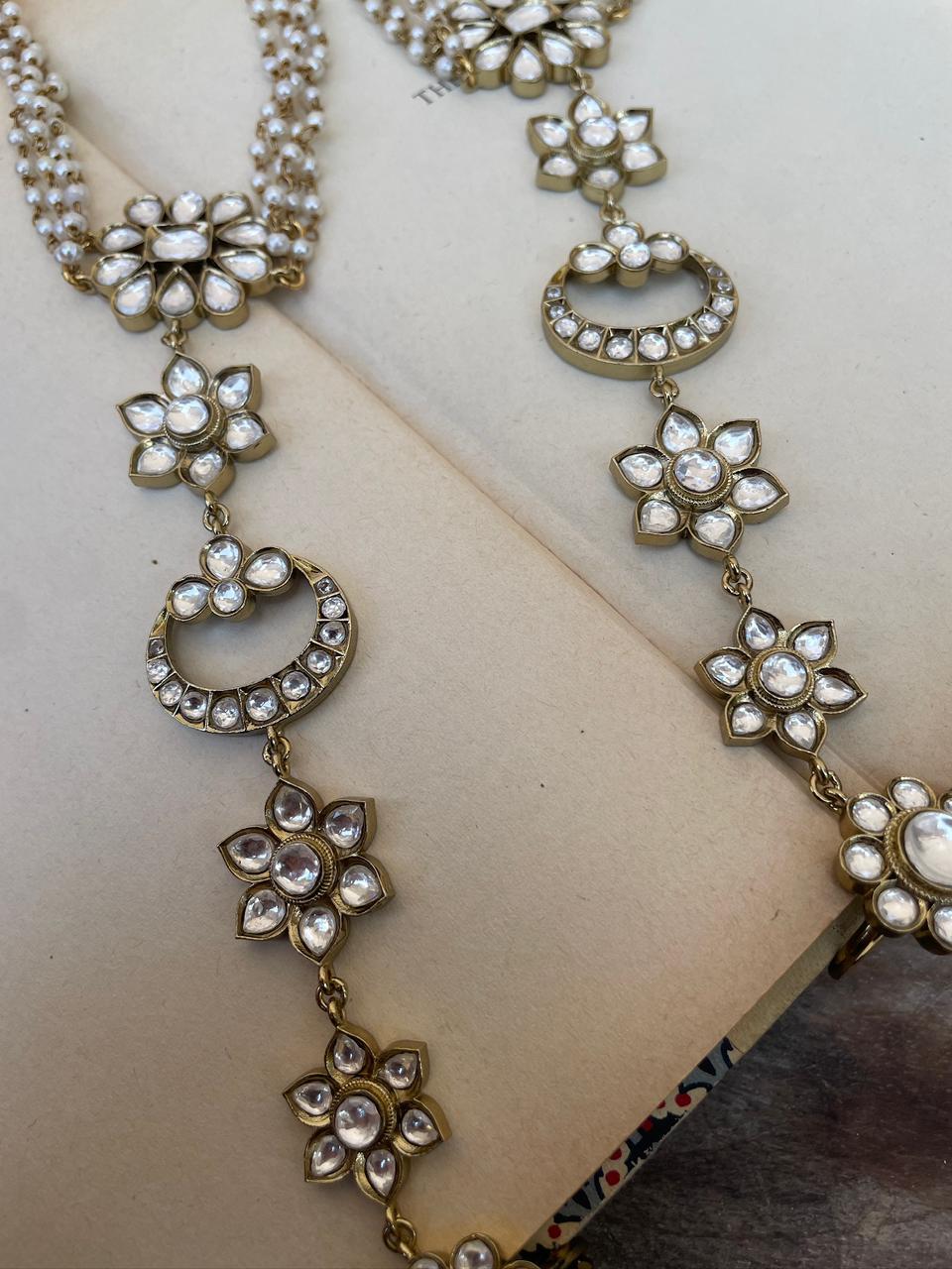 Baani Antique Polki HathPhool ( Pair )